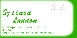 szilard laudon business card